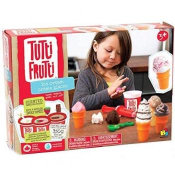 Educa Borras - Plastilina Tutti Frutti Set Medium Helados, 3 masas moldeables