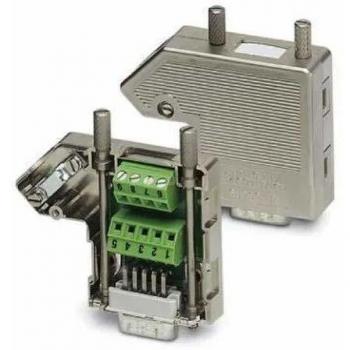 Phoenix Contact SUBCON 9/F-SH D-SUB Socket, 9 Pins, 180° Orientation, Screw Connection