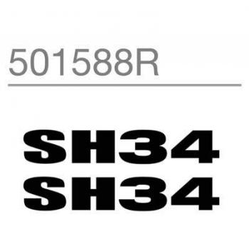 SHAD - 501588R/214 : Recambio adhesivos pegatinas top case baul o maleta SH34