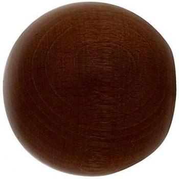 Terminal Madera Esfera 20x40 mm. Nogal