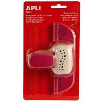 APLI Kids 13639-Perforadora papel lateral puntos, Borde