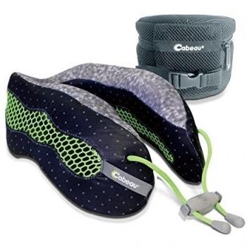 Cabeau Evolution Cool - la mejor refrigeración aire que circula cabeza y cuello de espuma de memoria de viaje almohada Sublime