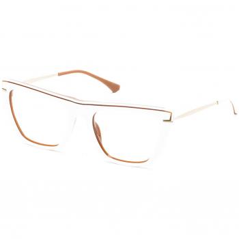 Rojasele FLAT 4 Gafas Recetadas para Hombre Blancas con armazones de 53 mm