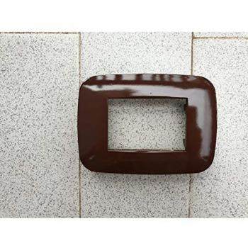 Placa Compatibles Axolute Bticino Color Marrón 4 Foros