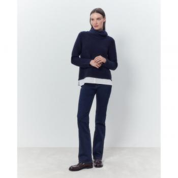 Jersey liso canalé de mujer