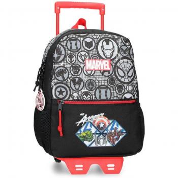 Mochila escolar Avengers Heroes con carro - 32cm