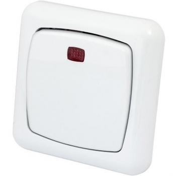 Interruptor empotrar con indicador luminoso serie Elegance