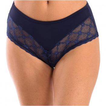 Culotte de encaje SELENE BRIGITTE mujer, color marino, talla G/L