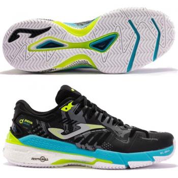Zapatillas de tenis Joma Slam Men 2401 Negro Azul Amarillo