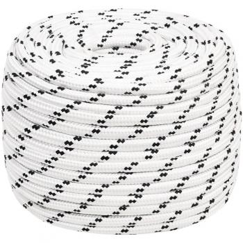Cuerda para barco trenzada poliéster blanco 14 mm x 100 m