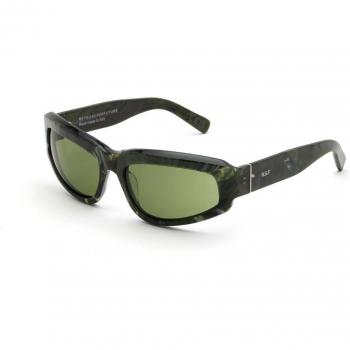 Retrosuperfuture Ke8 Motore Turtle Unisex Sunglasses Green 61 Size