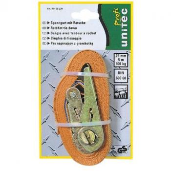 Unitec 75234 - Pulpo para baca de Coche con Hebilla de carraca, Color Naranja