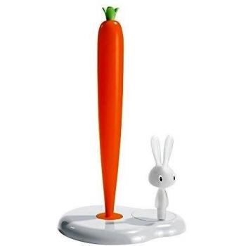 Alessi Bunny & Carrot White Kitchen Roll Holder