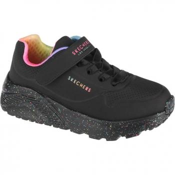 Skechers A Lite Rain Ténis para Menina Negro/Multi 310457L BKMT