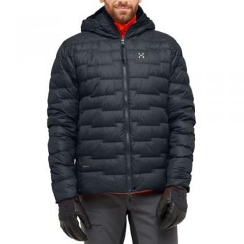 Chaqueta Acolchada con Capucha Haglöfs ROC Flash Down Negra Brillante para Hombre - Talla M