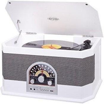 Trevi TT 1040 BT Plata, Blanco - Tocadiscos