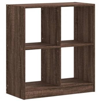 Estantería de madera de ingeniería marrón roble 68,5x32x75 cm