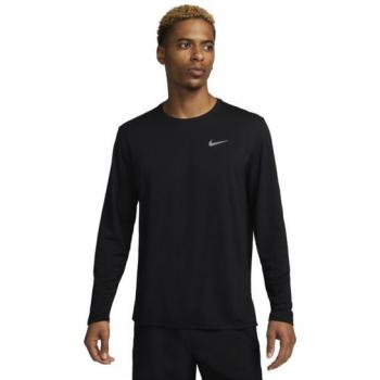 Camiseta de Running Nike Dri-Fit Miler UV para Hombre - Negra, Talla M