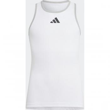 Adidas Club Camiseta de Tirantes para Niñas en Blanco, Talla 140