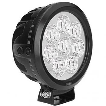 Faro de trabajo JBM 53052 de 8 LEDs, 80W, redondo, luz dispersa