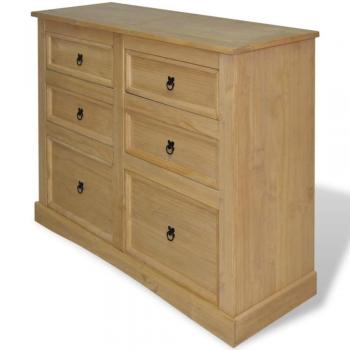 Aparador Gama Corona de Pino Mexicano 130x48x104 cm Marrón