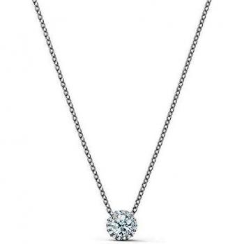 Swarovski Colgante Angelic Round, Blanco, Baño de rodio