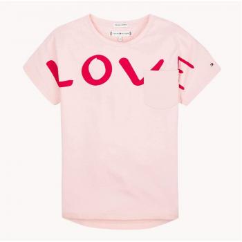 Tommy Hilfiger KG0KG04202 Bold Text Grown Camisetas Y Camisa DE Tirantes Girl Pink 14Y