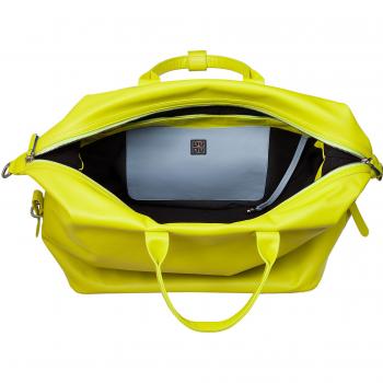 Bolso de viaje grande de hombre Dudu de piel, 28 L, con dos bolsos y cremallera