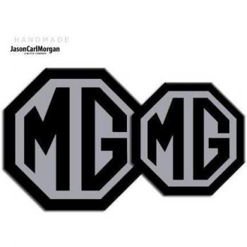 Mg TF LE500 2009-ON Negro y Plateado Delantera y Trasera Insertar Badges