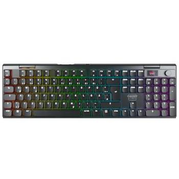 Teclado Gaming Inalámbrico CHERRY XTRFY MX 10.1 QWERTZ Alemán Negro con Switches MX Low Profile 2.0 Red y Conexiones USB, RF y Bluetooth