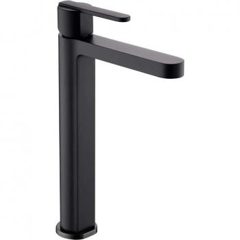 Grifo monomando de lavabo alto Roma Imex BDR001-3NG negro mate