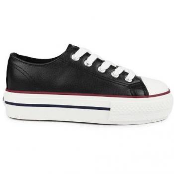 Botín Negro Niña Polipiel Doble Suela - Calzado Sector Sanitario y Alimentario, Deportivas de Niña CHIKA10 CITY UP KIDS 03N NEGRO-BLACK-PU
