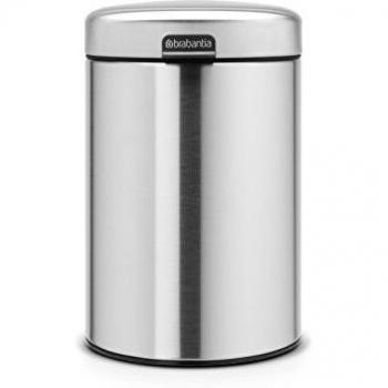 Brabantia NewIcon Cubo de Basura Mural de 3 L, Acero Inoxidable, Mate, 3 litros