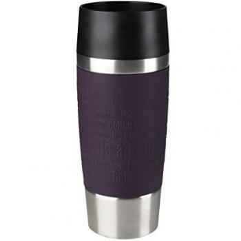 Tefal Taza de Viaje, Acero Inoxidable, Blackberry, 8,2 x 8,2 x 20,4 cm