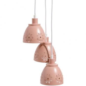 Lámpara de Techo Rosa Metal 20 x 20 x 95 cm