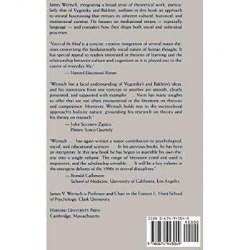 Voices of the Mind: a Sociocultural Approach to Mediated Action