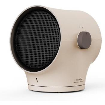 Calefactor Smart Frog 1000 W - Calefactor eléctrico de 1000 vatios, diseño compacto y portátil, función de oscilación, control remoto, termostato ajustable, seguridad contra sobrecalentamiento