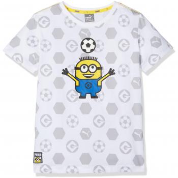 Puma camiseta de Minions, para niños. , infantil, Minions Tee, Puma White, 116