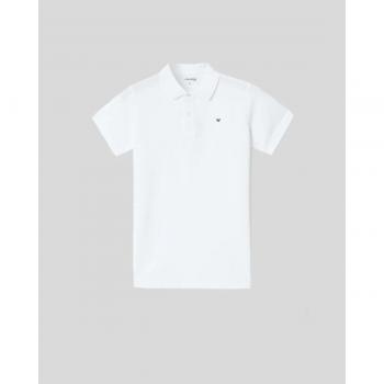 Silbon - Polo de niño clásico de algodón en color blanco, ideal para los más pequeños