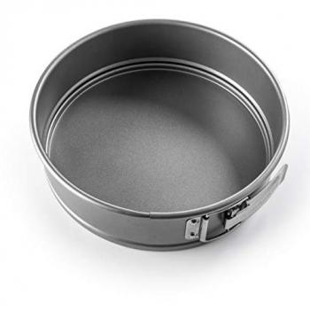 Molde Desmontable KitchenAid 24 cm de Acero Aluminizado, Antiadherente, Apto para Horno y Lavavajillas, Color Gris