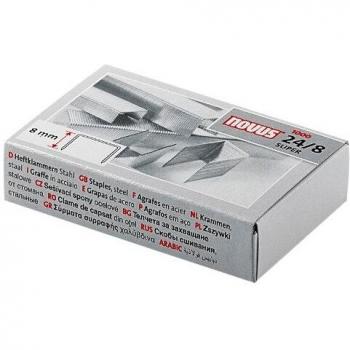 Grapas Novus 248 Galvanizadas 50 hojas Caja 1000 grapas