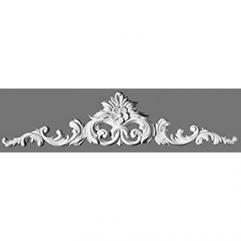 Perfil de estuco decorativo Orac Decor D170, elemento para puerta estilo barroco, blanco, 105 cm