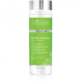 Bielenda Professional Supremelab Sebio Derm Tónico Exfoliante Suave 5% Micro-Peeling Ácido 200ml