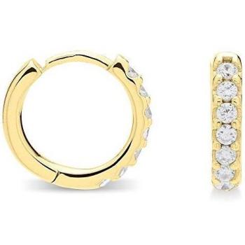 Pendientes Valarys con baño de oro amarillo de 18 quilates - Luxenter