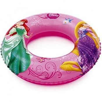 BESTWAY 91043 - Flotador Hinchable Infantil Princesas Disney 56 cm Para Piscina o Playa Rosa Brillante con Válvula de Fácil Inflado para Niños y Niñas de 3-6 Años