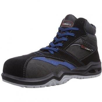 MTS Sicherheitsschuhe  M-Soft Farman Flex S3 45807 - Calzado de protección unisex, color grau/schwarz/blau, talla 38