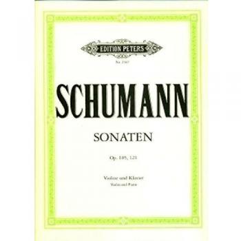 Sonatas Op. 105 y Op. 121 de Schumann para Violín y Piano (Edición Peters)