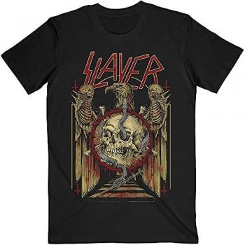 Slayer Eagle & Serpent Black T-Shirt - Men's Medium - 100% Cotton Jersey
