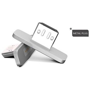 RedBad: Cable magnético por USB para carga y transmisión de datos plata plata Micro USB Adapter