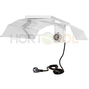 HORTOSOL Reflector para bombilla fluorescente 50x43 cm